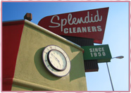 Historical Splendid Cleaners building in Los Angeles